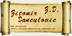Žitomir Dančulović vizit kartica